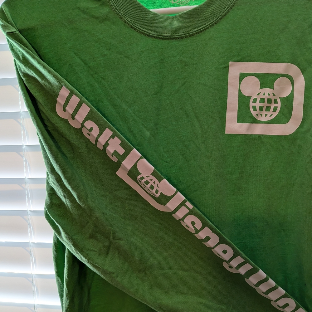 Disney Parks Vibrant Green Shirt